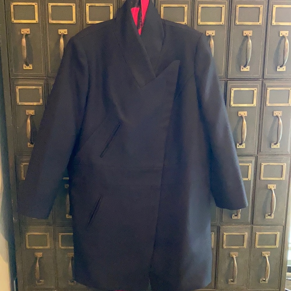 fishfash Will/Cotton Blend Coat